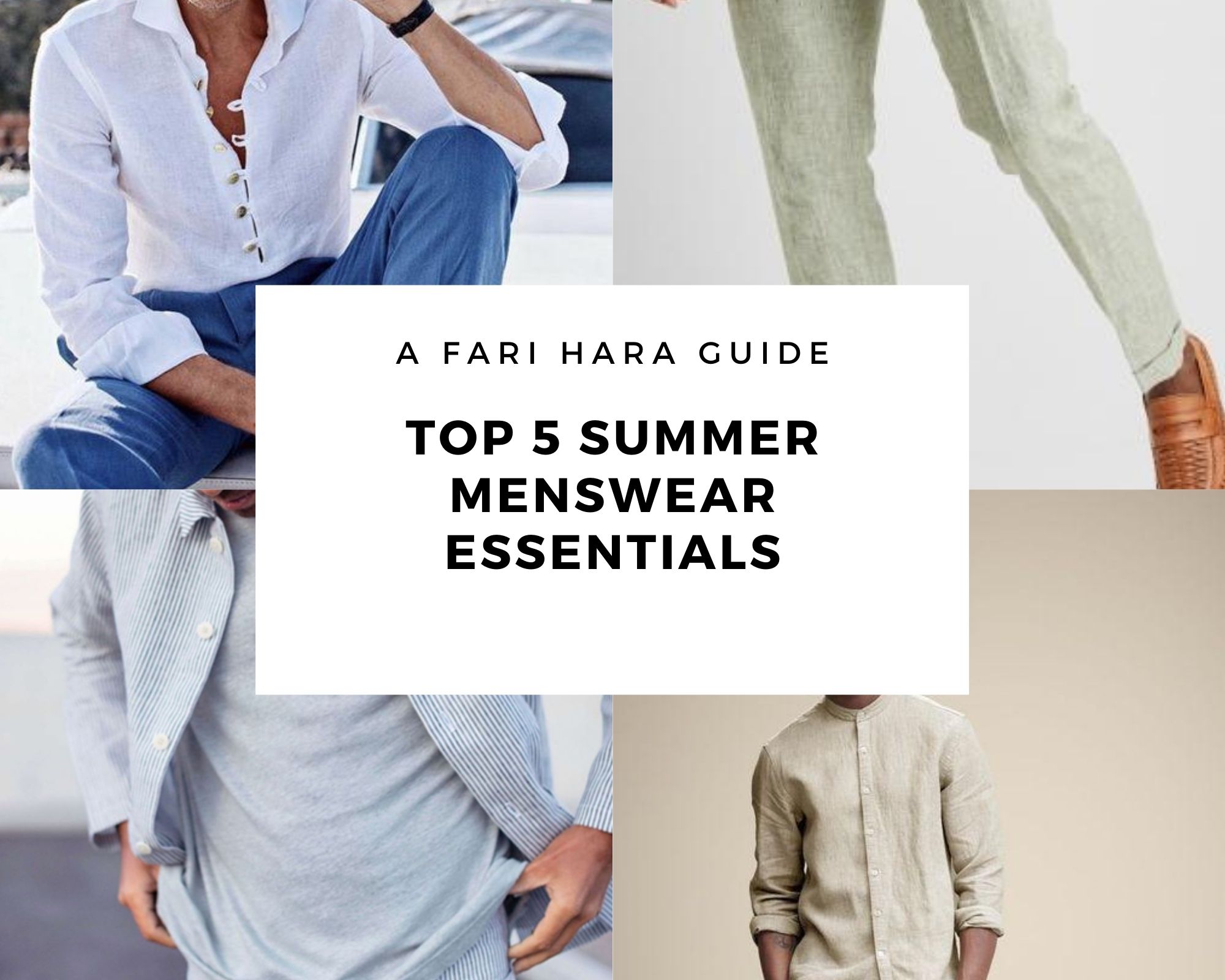 Mens wear online in summer