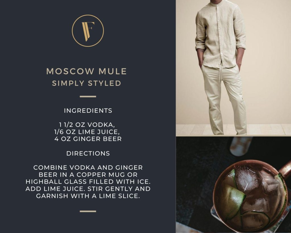 Linen outfit and a cocktail