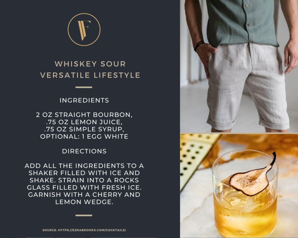 linen shorts and whiskey
